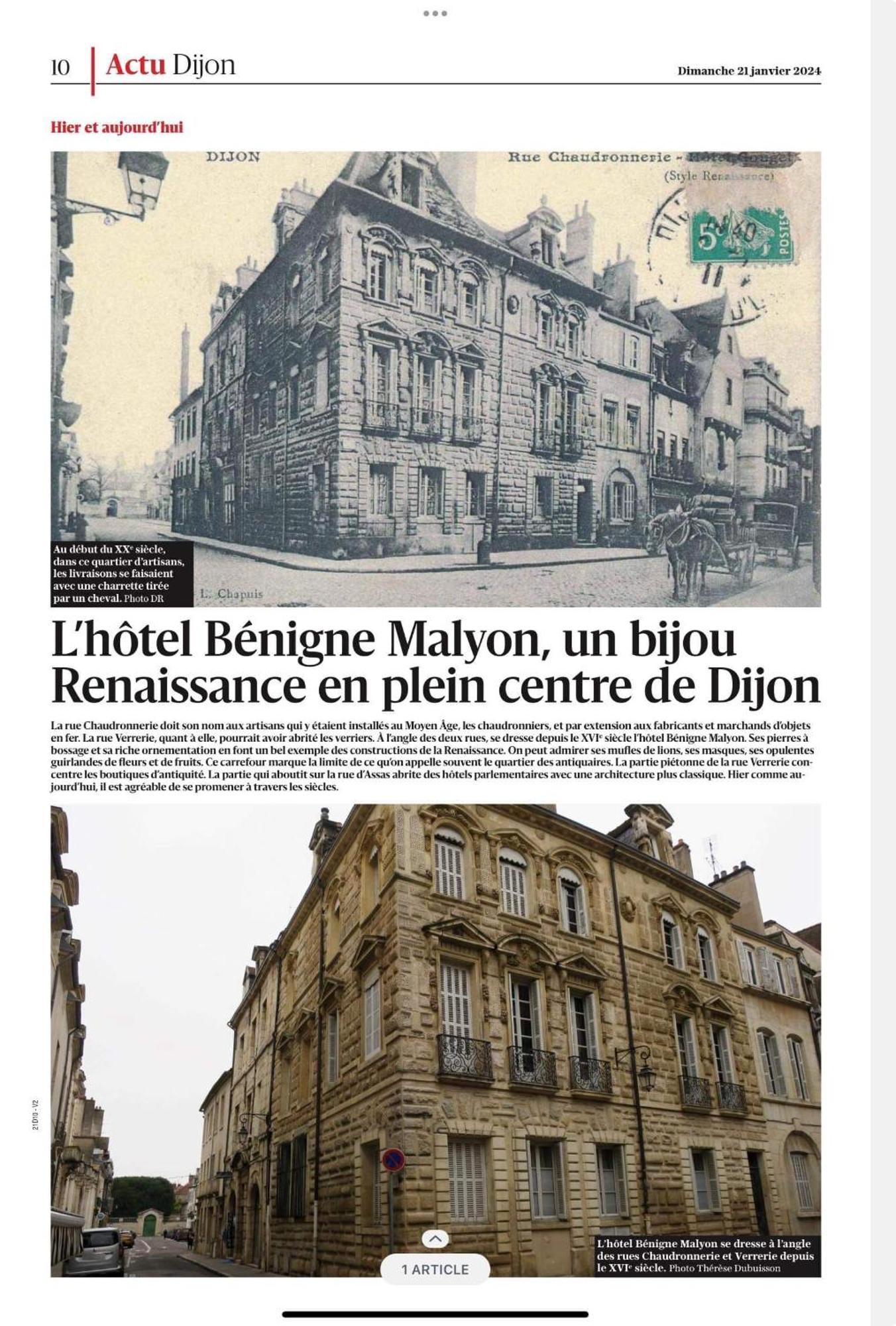 Benigne Malyon Lägenhet Dijon Exteriör bild